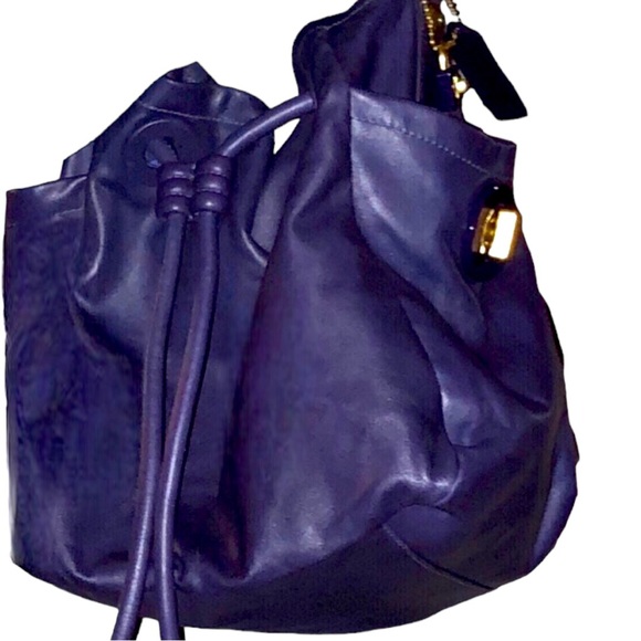 Coach Resort Leather Drawstring Limited Edition Bag in purple (2A) - Picture 6 of 12